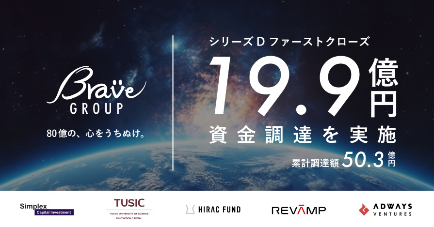 グローバルIP事業を展開するBrave group、シリーズDファーストクローズで19.9億円の資金調達を実施。累計調達額は50.3億円に。