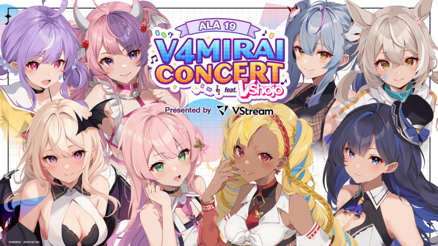 英語圏VTuberプロジェクト「V4Mirai」が「VShojo」と共同でAnimé Los Angeles 19にてライブを開催！