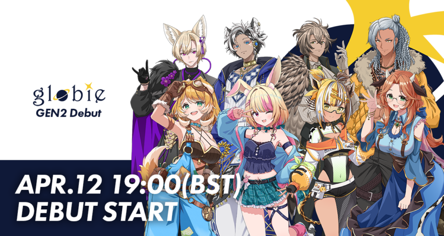 Brave group Europe、欧州圏多言語VTuberプロジェクト「globie」から新たに8名の第2期生がデビュー！